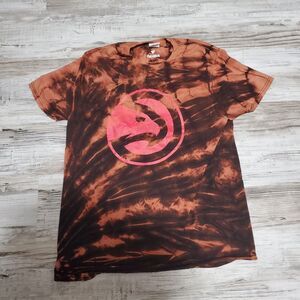 NBA Atlanta Hawks Tye Dye Shirt Mens Size Medium Hand Dyed